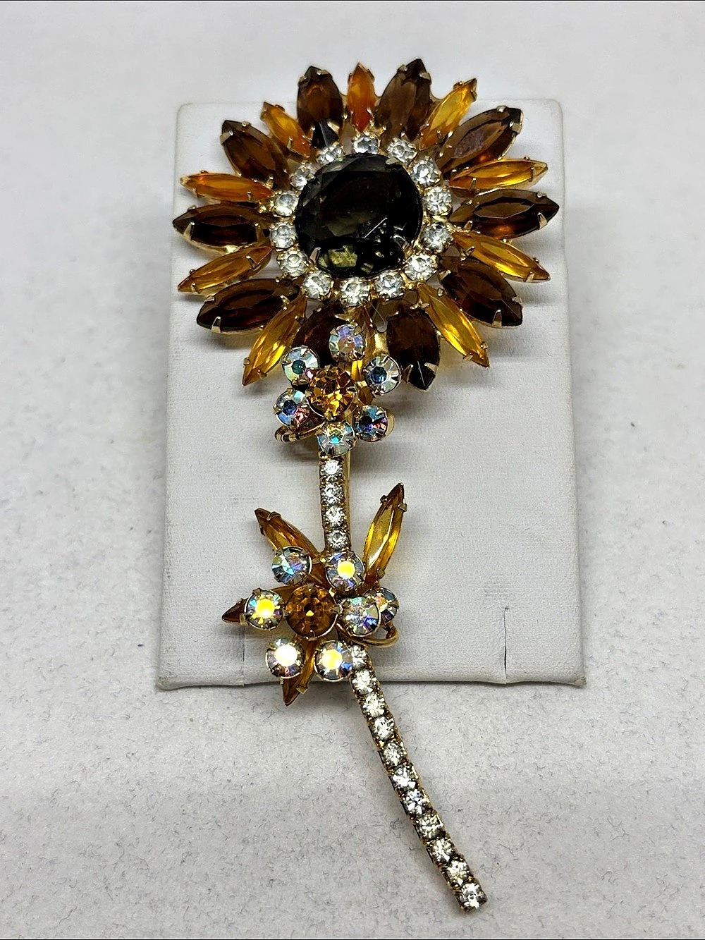 Stunning and Huge Verified D&E Juliana Floral Brooch